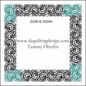 2329 Scrolling Feather Border | TK Quilting & Design II