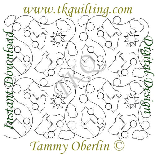 3266 Toy Dump Truck E2E | TK Quilting & Design II