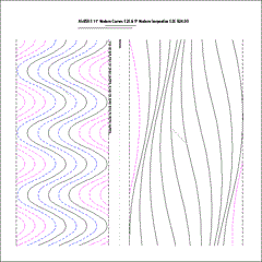 AS_R503 11" Modern Curves E2E & 9" Modern Serpentine E2E by Anita Shackelford - TK Quilting & Design