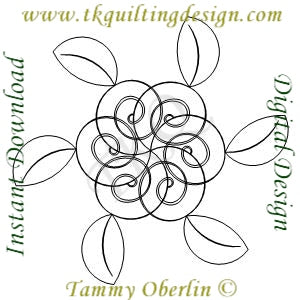1069L Curlique Vine Block 2 | TK Quilting & Design II