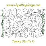 2466 Elegant Leaf Wide Border 12