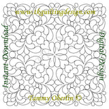 2664B Curling Feathers Block 18