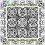 2664A Curling Feathers Outer Bdr 8 Cnr