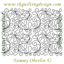 2685C Curling Feather E2E | TK Quilting & Design II