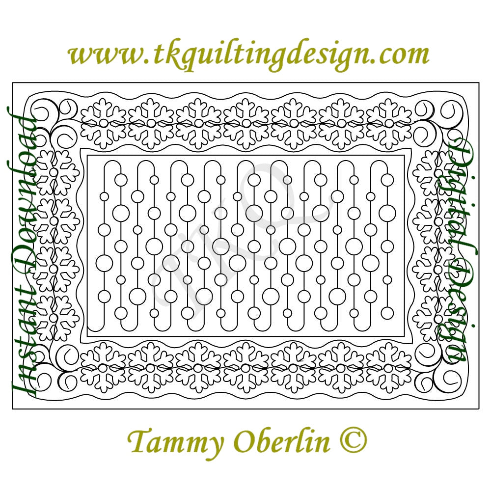 3074 Snowflake Placemat 14x20