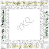 3587 Feather & Keys Border 7 Corner - TK Quilting & Design II