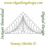 3651 Feather Curve Triangle 16x8