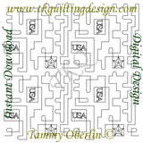 3663J Patriotic USA E2E - TK Quilting & Design II