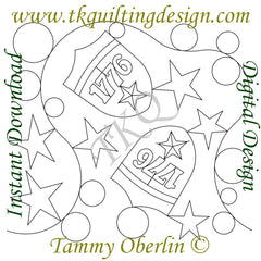 3663K Patriotic 1776 Emblem E2E