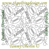 3666 Ravens Football E2E - TK Quilting & Design II