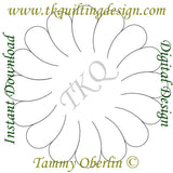 3670 Just the Feathers Wreath 8 - TK Quilting & Design II