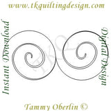 1069F Curlique Sash