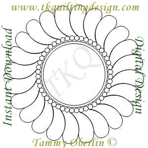 1079 Feathered Pearl Wreath 1