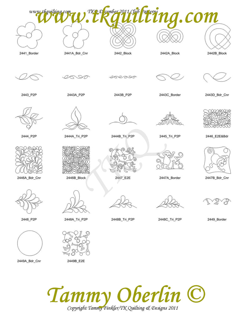 Tk September Pattern Sale Patterns | TK Quilting & Design II
