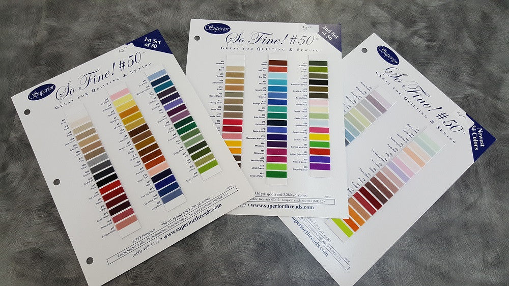 So Fine #50 Color Cards