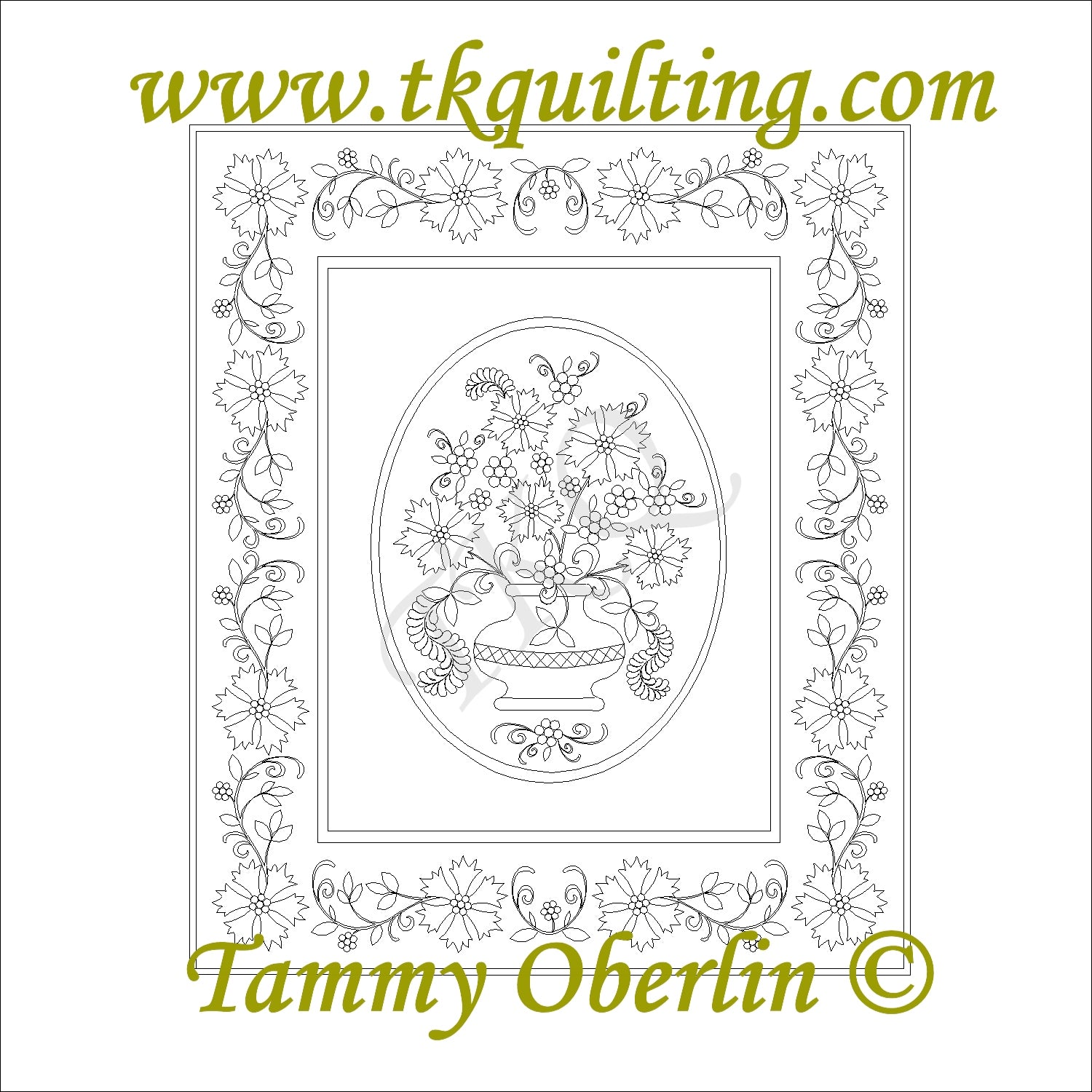 2048 Marians Floral Bouquet Wall Quilt
