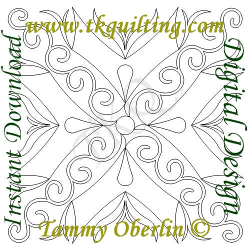 432 Simple Curling Pattern Set | TK Quilting & Design II
