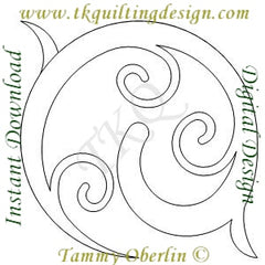2243B Simple Curling Border Corner | TK Quilting & Design II