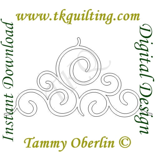 Curling Ribbons Quilt Pattern 432 Simple Curling Pattern Set | TK Quilting & Design II