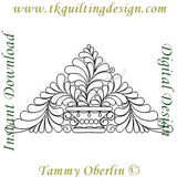 2296 Feather Bouquet Triangle