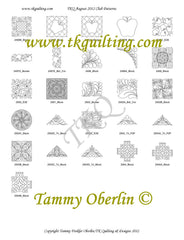 22 TKQ August 2012 Pattern Bundle - TK Quilting & Design II