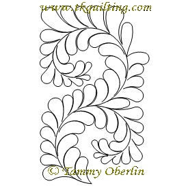 2329A Scrolling Feather Bdr Cnr - TK Quilting & Design