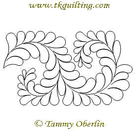 2329 Scrolling Feather Border