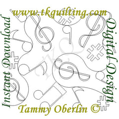 2570 Music Notes E2E | TK Quilting & Design II
