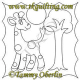 2792A Baby Giraffe Block & Frame - TK Quilting & Design II