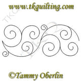 2806 Flowing Curls Border 7 - TK Quilting & Design II