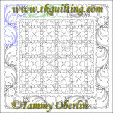 2807 Fanciful Feathers N Pearl Bdr 4 - TK Quilting & Design II