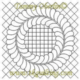 2811 Fthrd Wreath Grid 20 - TK Quilting & Design II