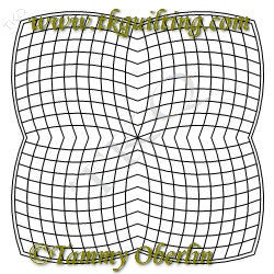 2825 Curve Cross Hatch Trim Block 20 - TK Quilting & Design