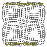 2825 Curve Cross Hatch Trim Block 20 - TK Quilting & Design