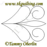 2829 Elegant Feather Sash P2P - TK Quilting & Design