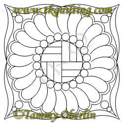 2831 Mod Feathered Wreath Blk 12 - TK Quilting & Design