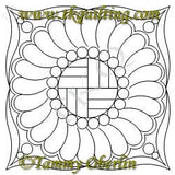 2831 Mod Feathered Wreath Blk 12 - TK Quilting & Design