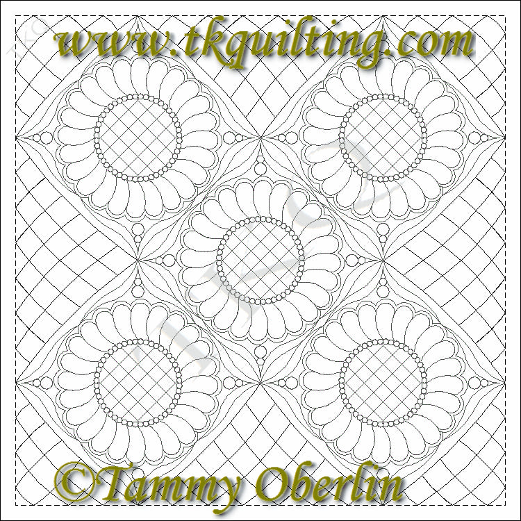 High quality digitized quilting pattern by Tammy Oberlin | TK