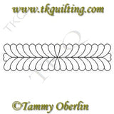 2868 Feather Sash Block 16X4