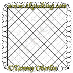 2893A Pearl Frame & Cross Hatch 14 - TK Quilting & Design