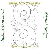 2965A Spiraling Vine S Border 7 Corner
