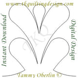 3019B Single Irish Chain Feather 3 P2P