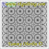 3051 Curve Hatch Victorian Feather Block 16