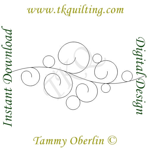 3112A 60 Degree Diamond Pearls & Curliques P2P