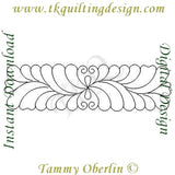 3230 Feather Sash Block 4x14