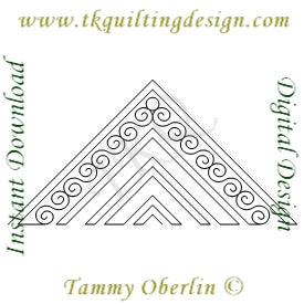 Paper Ribbon Triangle Pattern 3593 Ribbon Triangle Block | TK Quilting & Design II