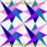 3594A Starry Night Feathers Block 9