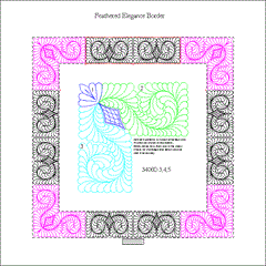 566 Feathered Elegance Border Set