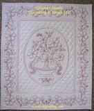 Machine Redwork - Marians Floral Bouquet