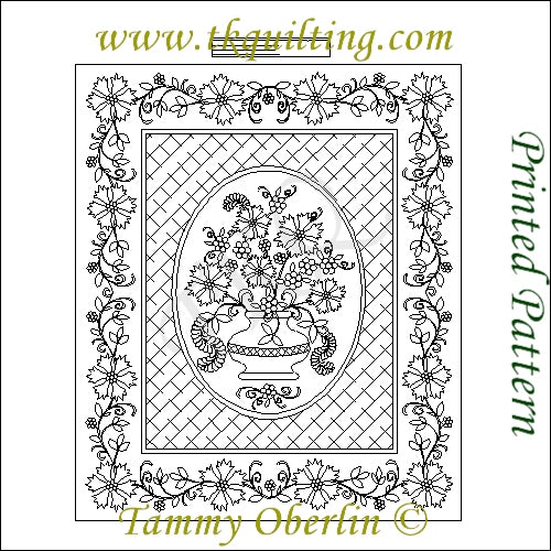 P112 Marians Floral Bouquet Wall Quilt